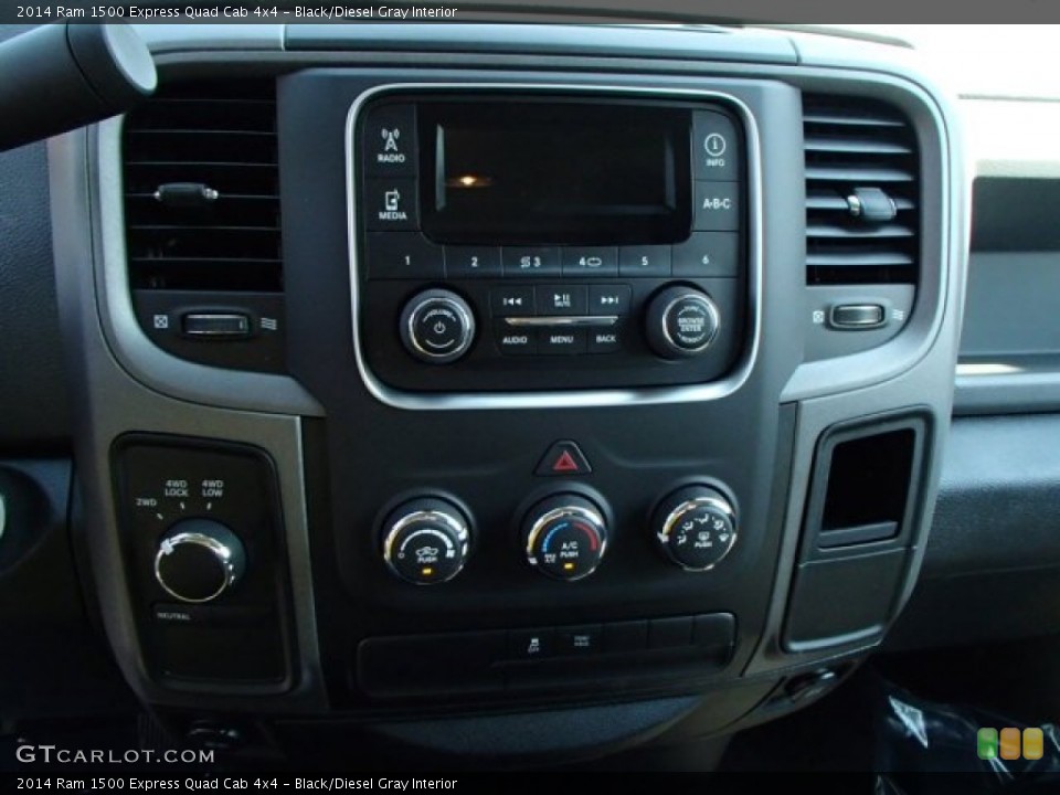 Black/Diesel Gray Interior Controls for the 2014 Ram 1500 Express Quad Cab 4x4 #85504292