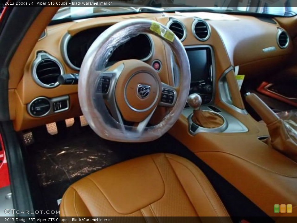 Black/Caramel Interior Prime Interior for the 2013 Dodge SRT Viper GTS Coupe #85505150
