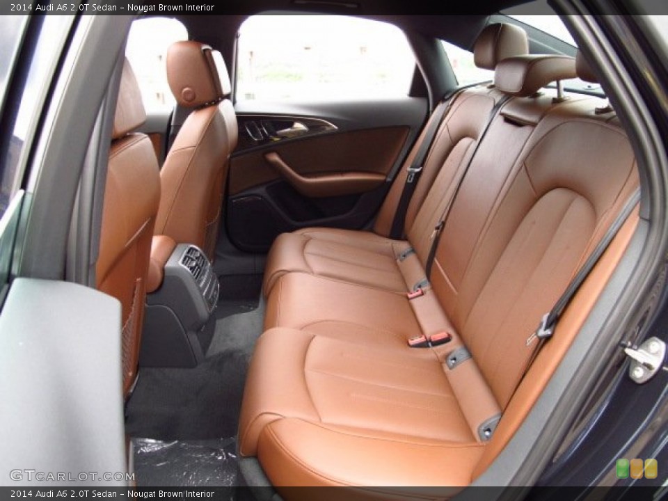 Nougat Brown Interior Rear Seat for the 2014 Audi A6 2.0T Sedan #85507274