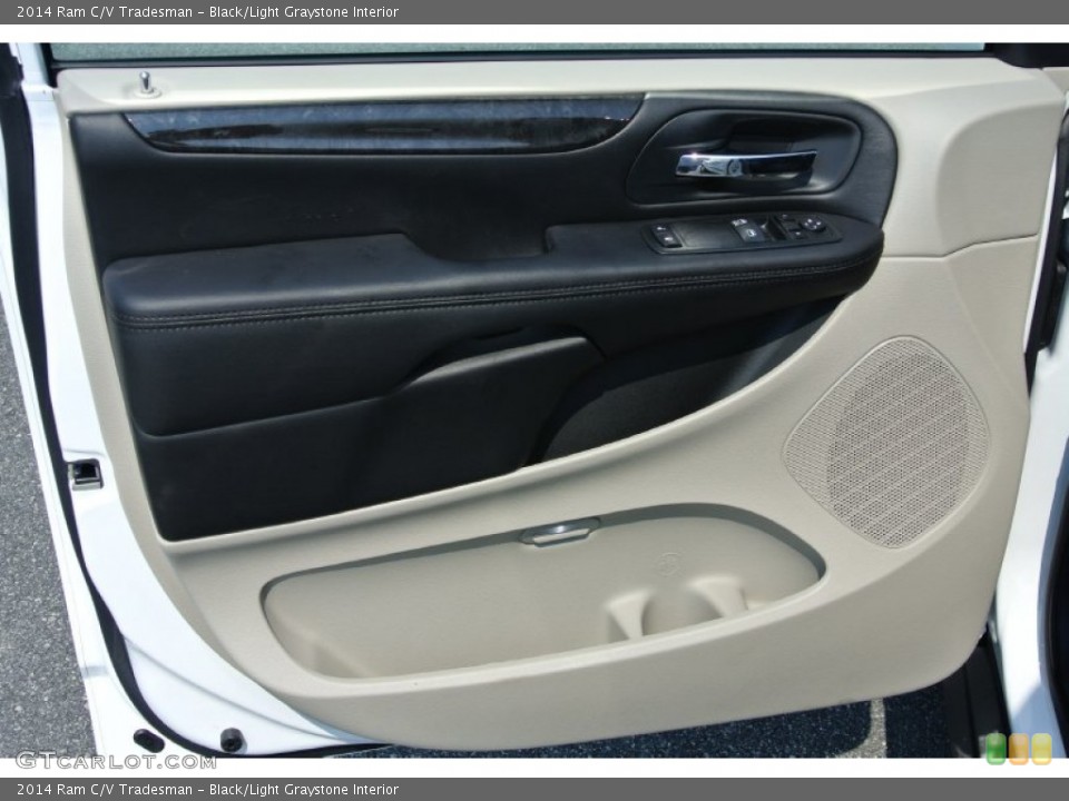 Black/Light Graystone Interior Door Panel for the 2014 Ram C/V Tradesman #85507289