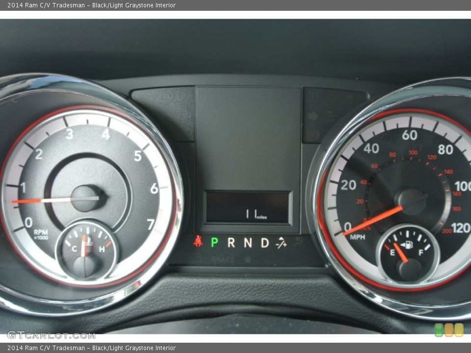 Black/Light Graystone Interior Gauges for the 2014 Ram C/V Tradesman #85507382