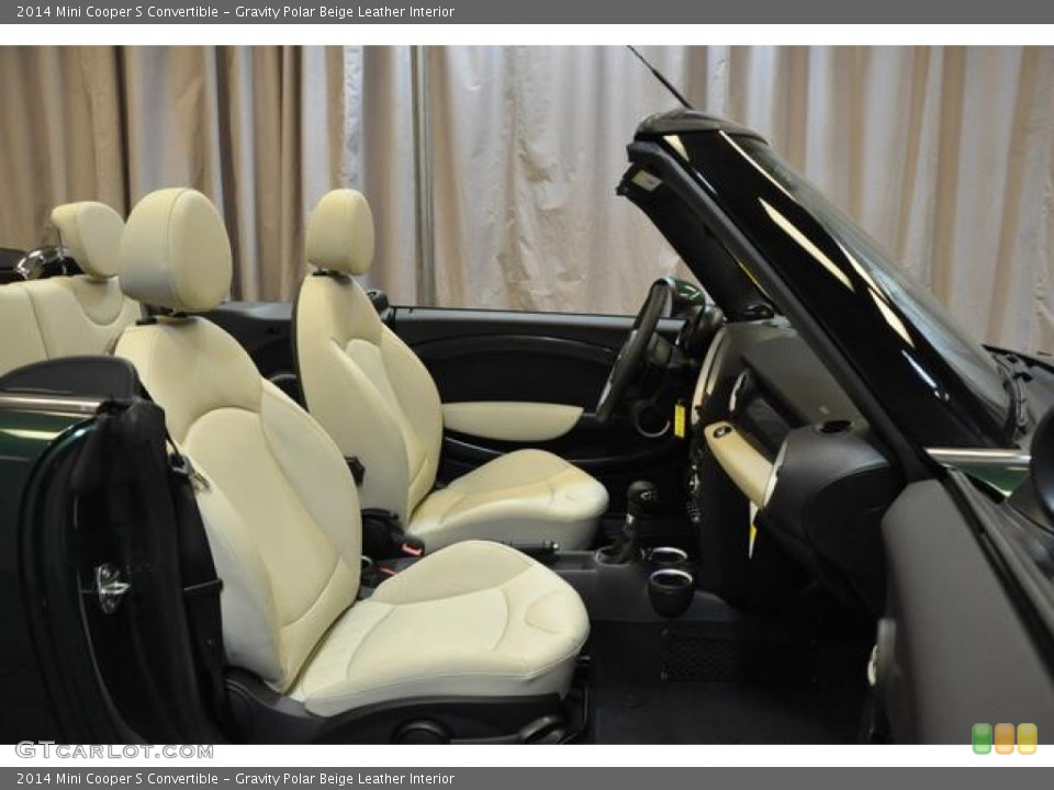 Gravity Polar Beige Leather Interior Photo for the 2014 Mini Cooper S Convertible #85507415