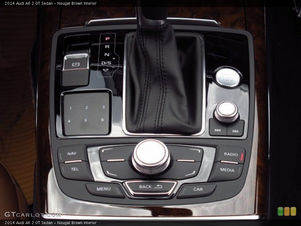 Nougat Brown Interior Controls for the 2014 Audi A6 2.0T Sedan #85507436