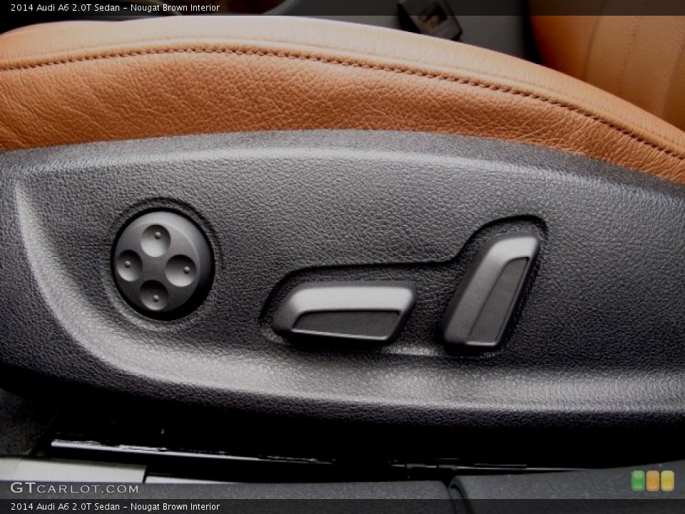 Nougat Brown Interior Controls for the 2014 Audi A6 2.0T Sedan #85507577