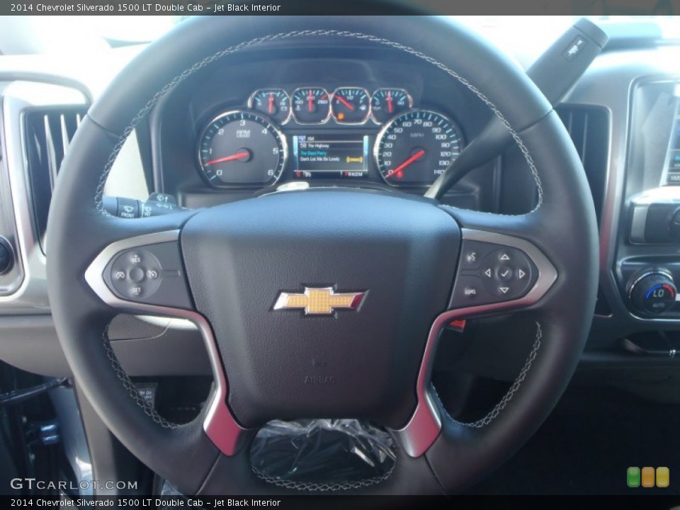 Jet Black Interior Steering Wheel for the 2014 Chevrolet Silverado 1500 LT Double Cab #85507664