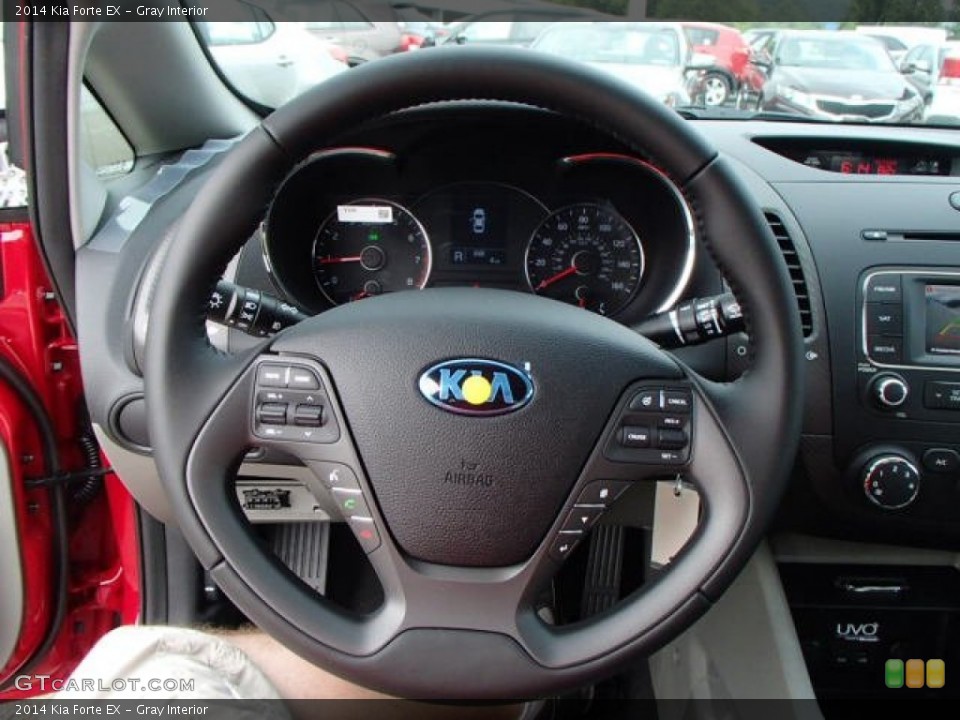 Gray Interior Steering Wheel for the 2014 Kia Forte EX #85507985