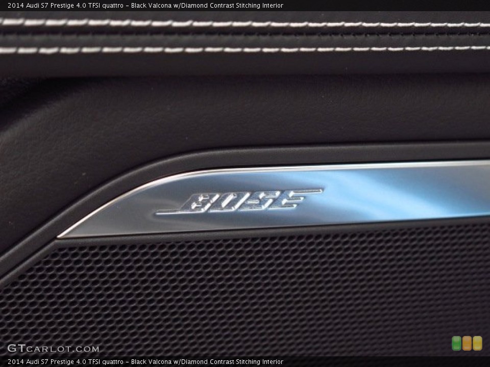 Black Valcona w/Diamond Contrast Stitching Interior Audio System for the 2014 Audi S7 Prestige 4.0 TFSI quattro #85508203