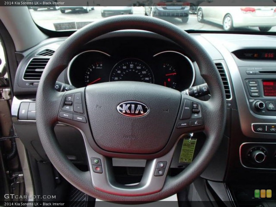 Black Interior Steering Wheel for the 2014 Kia Sorento LX #85508396