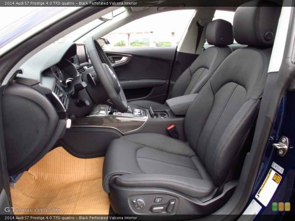 Black Perforated Valcona Interior Front Seat for the 2014 Audi S7 Prestige 4.0 TFSI quattro #85508468