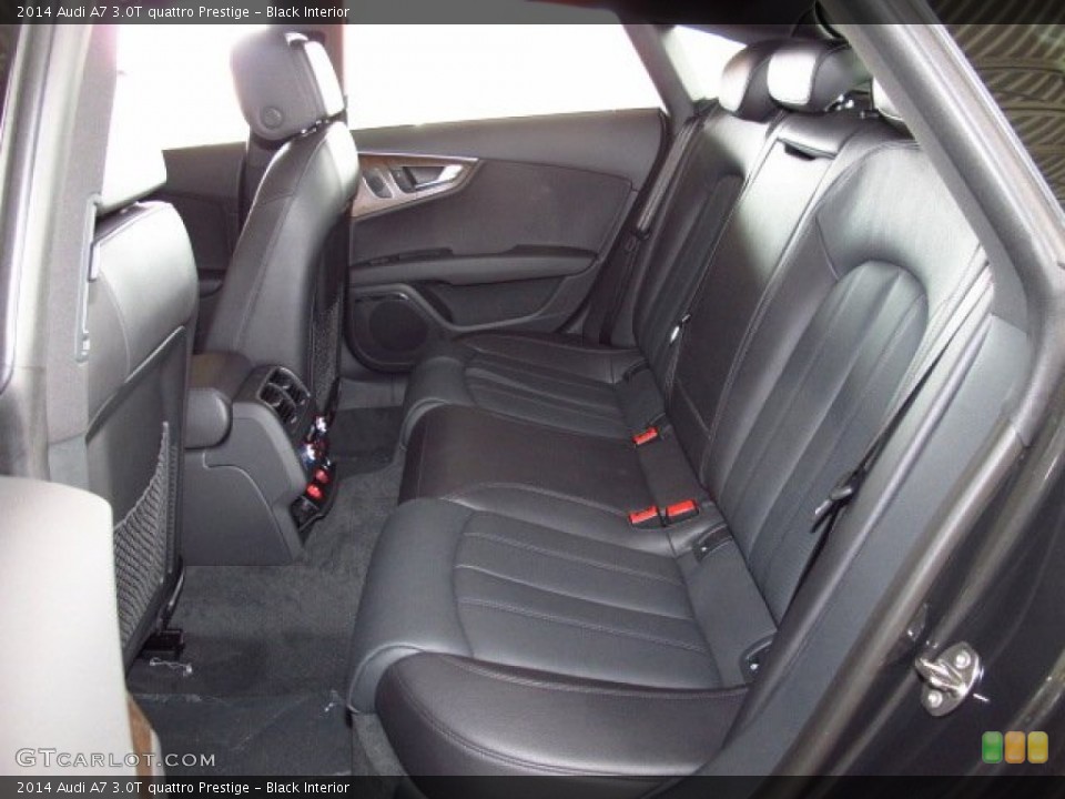 Black Interior Rear Seat for the 2014 Audi A7 3.0T quattro Prestige #85509823