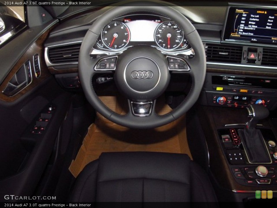 Black Interior Steering Wheel for the 2014 Audi A7 3.0T quattro Prestige #85509842