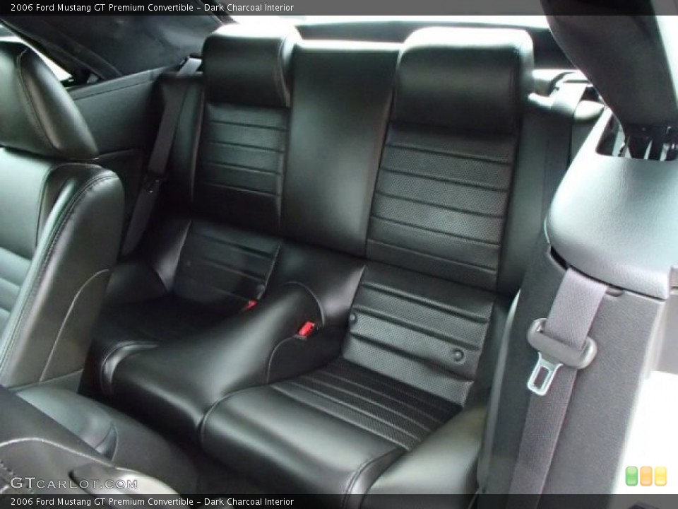 Dark Charcoal Interior Rear Seat for the 2006 Ford Mustang GT Premium Convertible #85510868