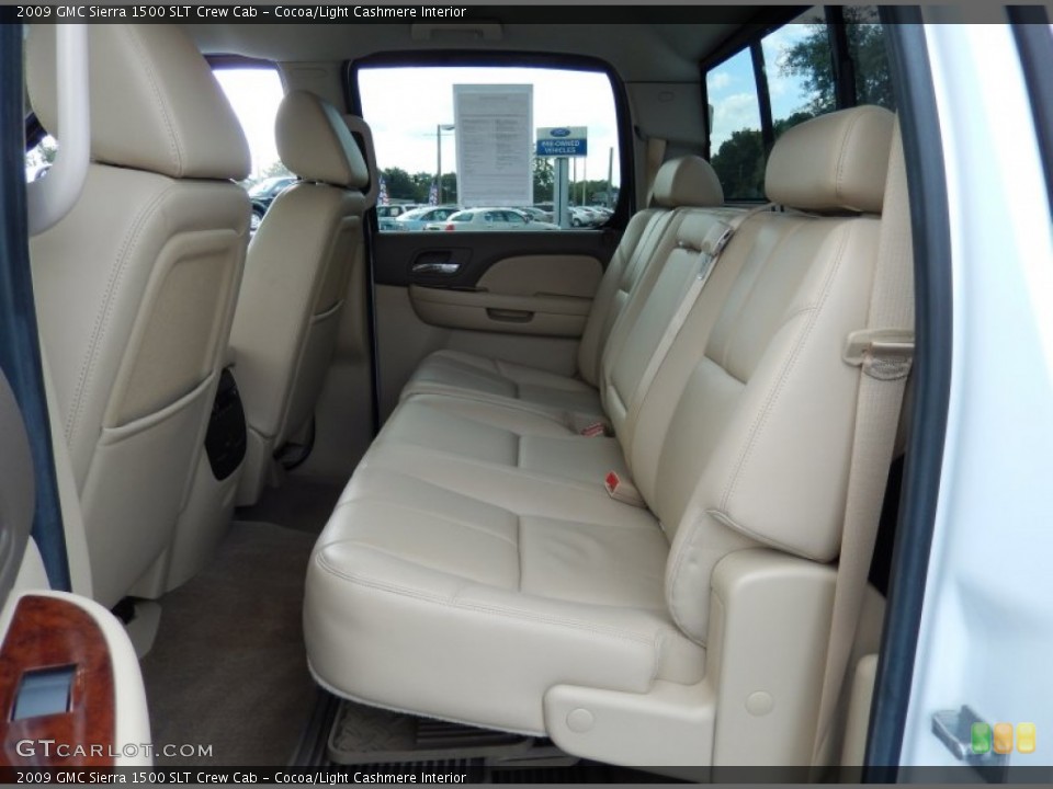 Cocoa/Light Cashmere Interior Rear Seat for the 2009 GMC Sierra 1500 SLT Crew Cab #85516805