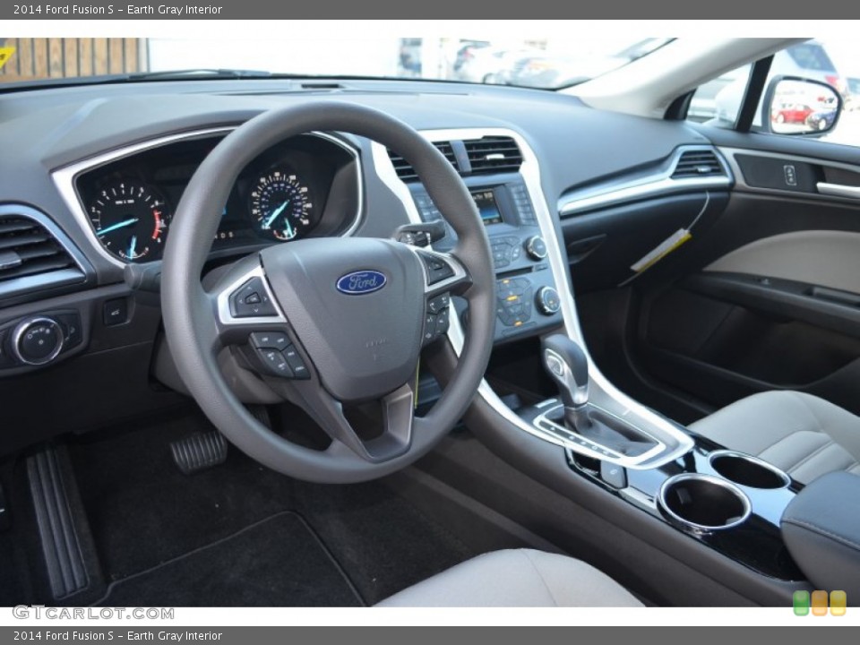 Earth Gray Interior Prime Interior for the 2014 Ford Fusion S #85517759