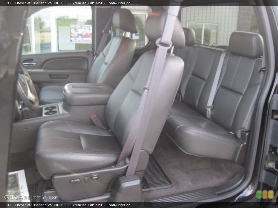 Ebony Interior Photo for the 2012 Chevrolet Silverado 2500HD LTZ Extended Cab 4x4 #85519709