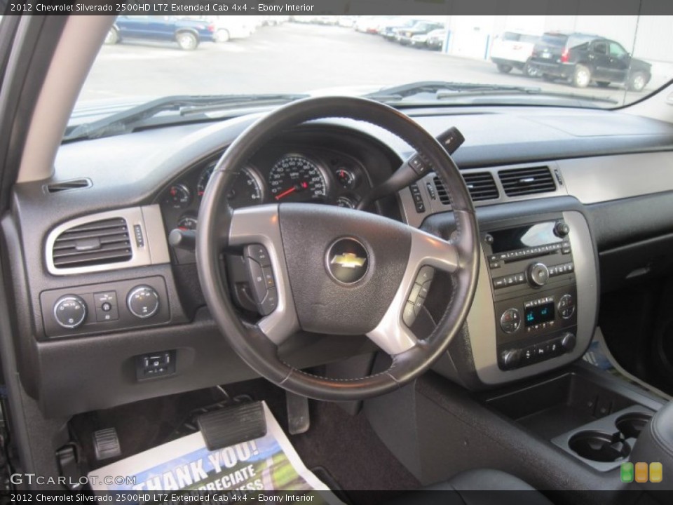 Ebony Interior Dashboard for the 2012 Chevrolet Silverado 2500HD LTZ Extended Cab 4x4 #85519730