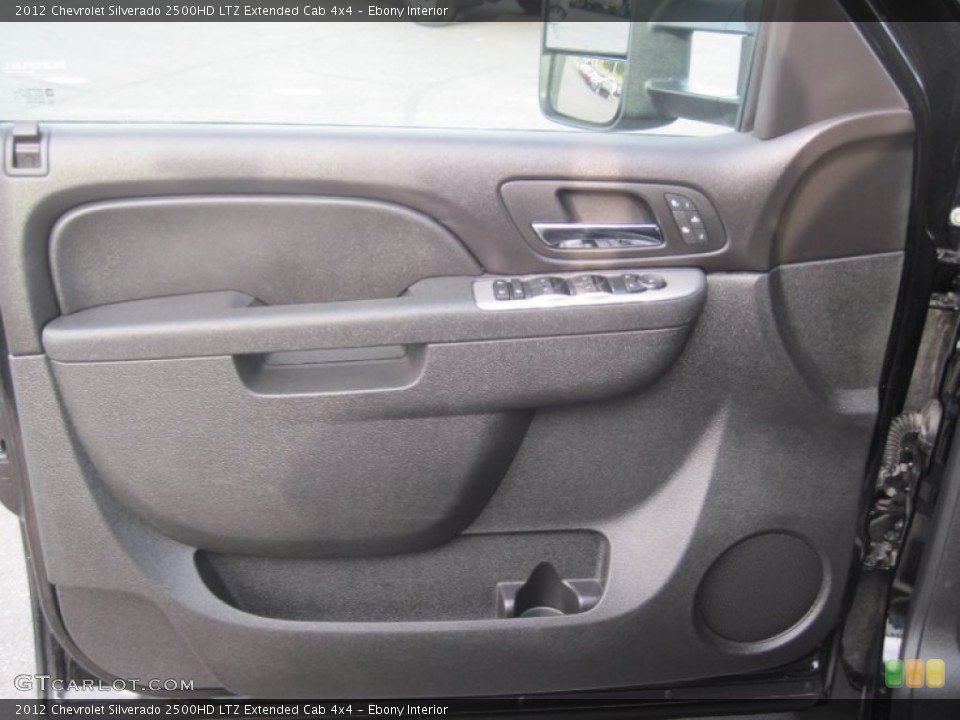 Ebony Interior Door Panel for the 2012 Chevrolet Silverado 2500HD LTZ Extended Cab 4x4 #85519748