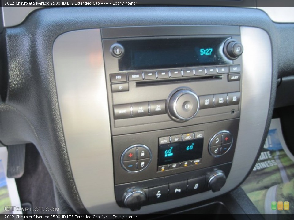 Ebony Interior Controls for the 2012 Chevrolet Silverado 2500HD LTZ Extended Cab 4x4 #85519835