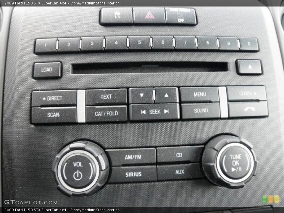 Stone/Medium Stone Interior Controls for the 2009 Ford F150 STX SuperCab 4x4 #85521053