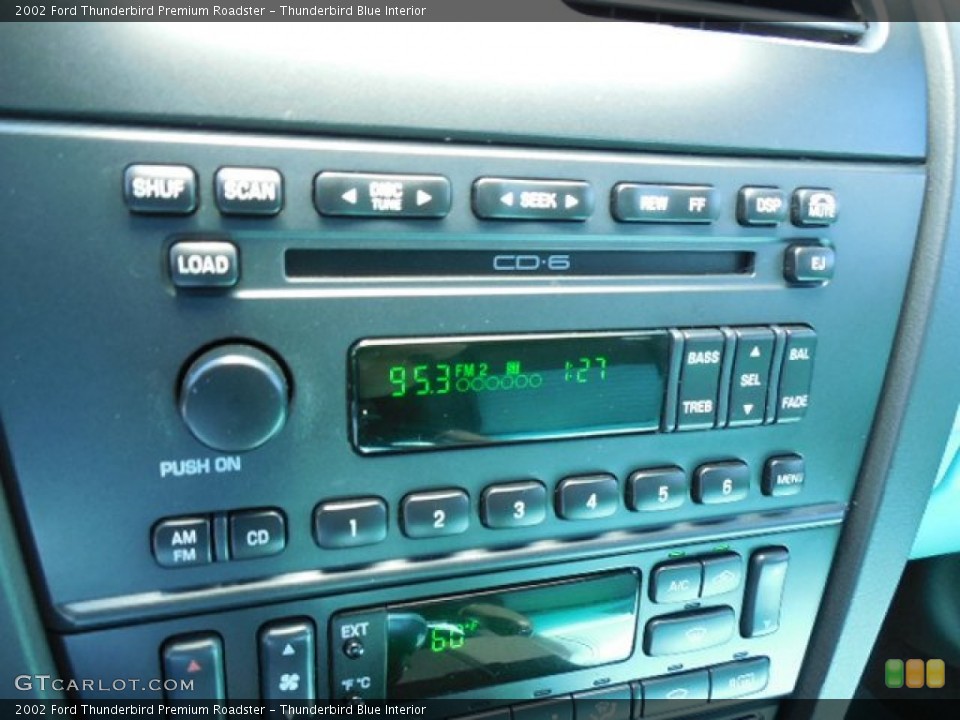 Thunderbird Blue Interior Controls for the 2002 Ford Thunderbird Premium Roadster #85521741