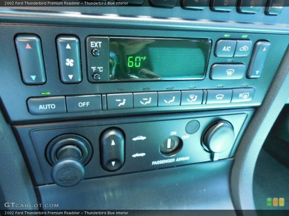Thunderbird Blue Interior Controls for the 2002 Ford Thunderbird Premium Roadster #85521764