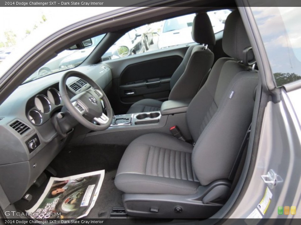 Dark Slate Gray Interior Front Seat for the 2014 Dodge Challenger SXT #85522958