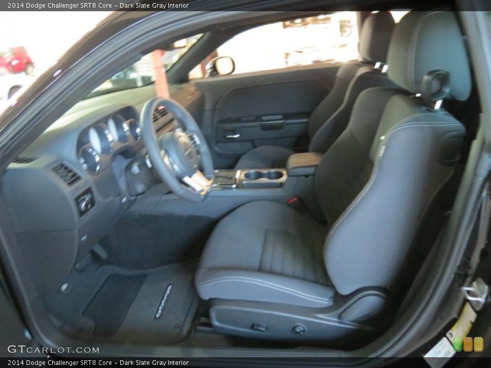 Dark Slate Gray Interior Front Seat for the 2014 Dodge Challenger SRT8 Core #85523201