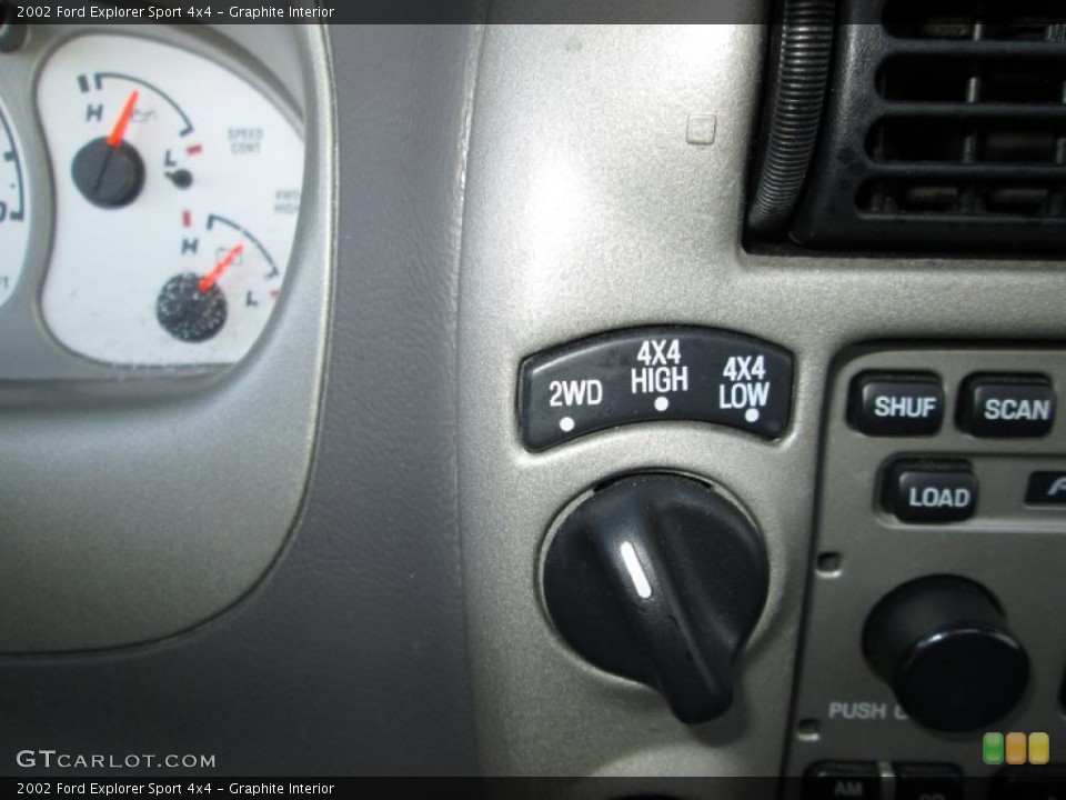Graphite Interior Controls for the 2002 Ford Explorer Sport 4x4 #85529411