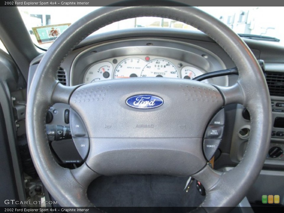 Graphite Interior Steering Wheel for the 2002 Ford Explorer Sport 4x4 #85529441