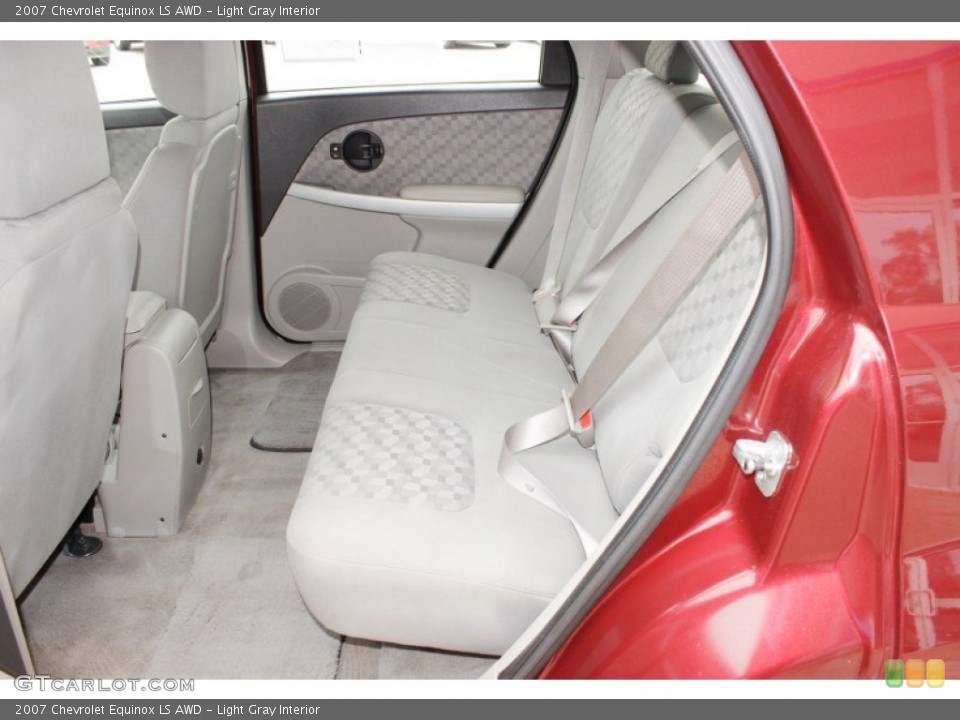 Light Gray Interior Rear Seat for the 2007 Chevrolet Equinox LS AWD #85530242