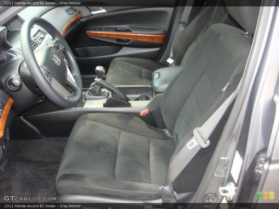Gray Interior Front Seat for the 2011 Honda Accord EX Sedan #85532603