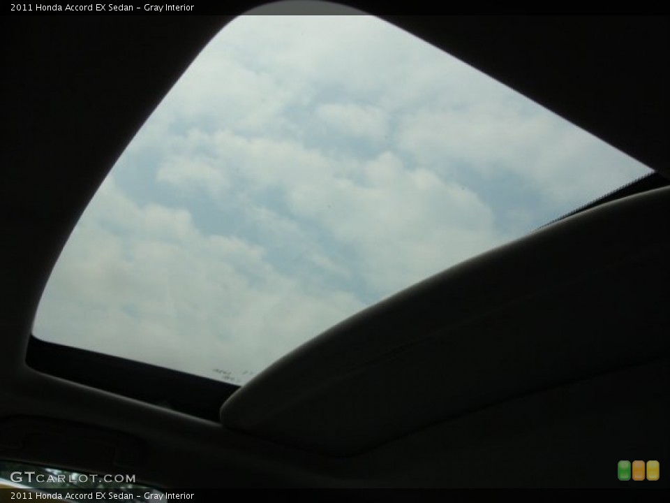 Gray Interior Sunroof for the 2011 Honda Accord EX Sedan #85532732
