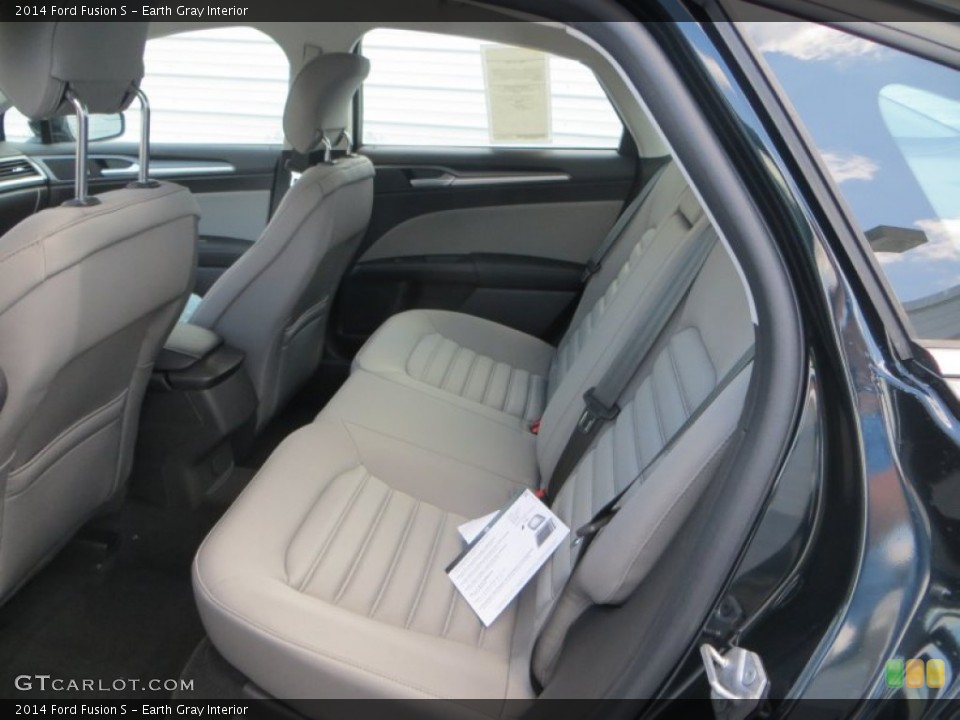 Earth Gray Interior Rear Seat for the 2014 Ford Fusion S #85538069