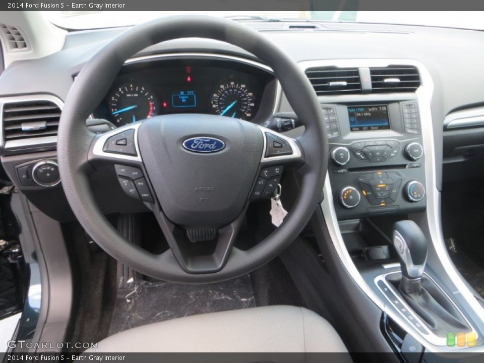 Earth Gray Interior Dashboard for the 2014 Ford Fusion S #85538168