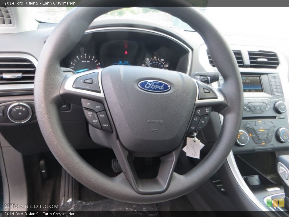 Earth Gray Interior Steering Wheel for the 2014 Ford Fusion S #85538243