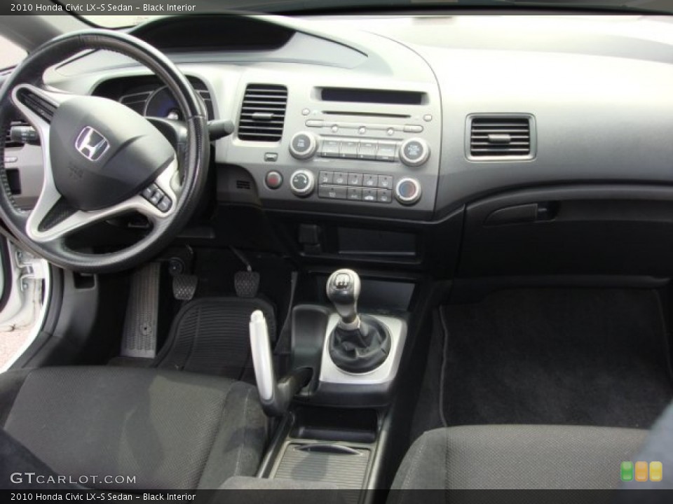 Black Interior Dashboard for the 2010 Honda Civic LX-S Sedan #85539824
