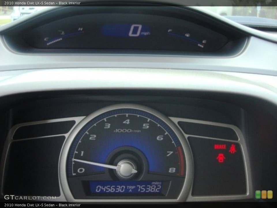 Black Interior Gauges for the 2010 Honda Civic LX-S Sedan #85539974