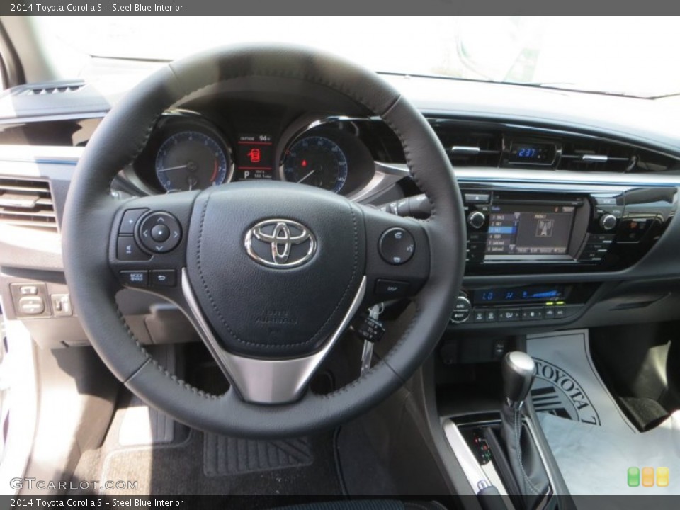 Steel Blue Interior Dashboard for the 2014 Toyota Corolla S #85540424