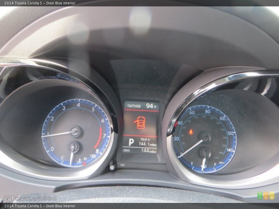 Steel Blue Interior Gauges for the 2014 Toyota Corolla S #85540532