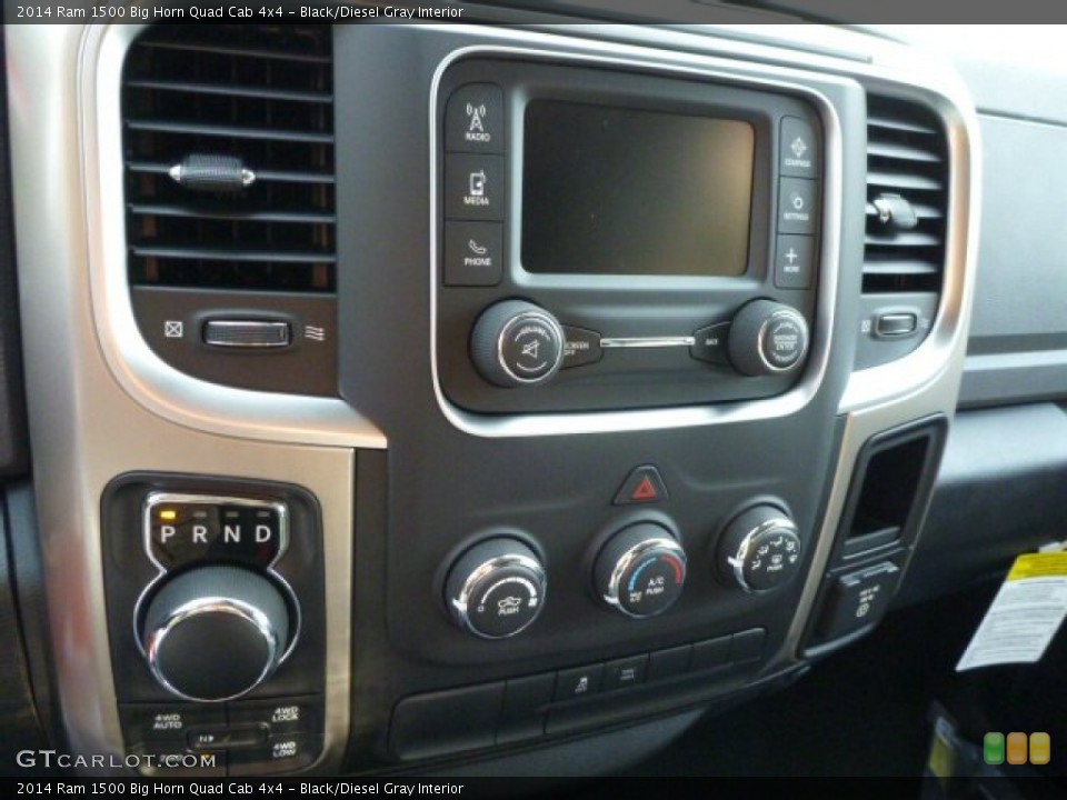 Black/Diesel Gray Interior Controls for the 2014 Ram 1500 Big Horn Quad Cab 4x4 #85540865