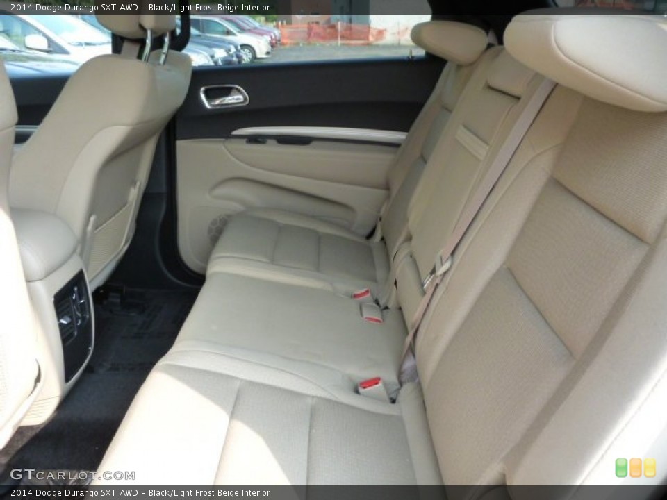 Black/Light Frost Beige Interior Rear Seat for the 2014 Dodge Durango SXT AWD #85541578