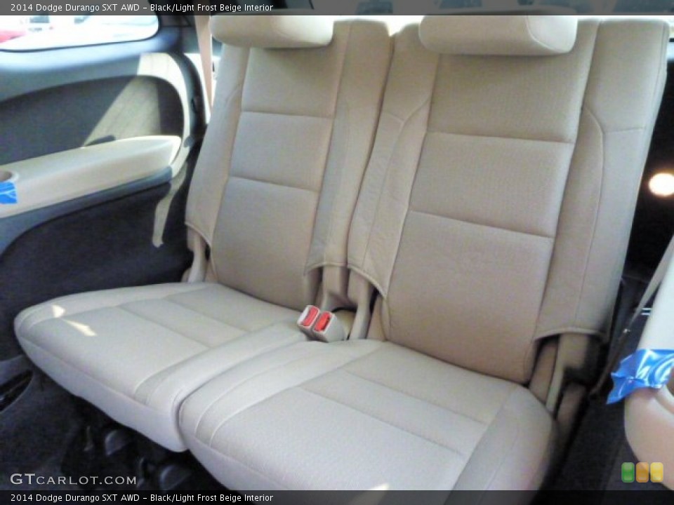 Black/Light Frost Beige Interior Rear Seat for the 2014 Dodge Durango SXT AWD #85541633