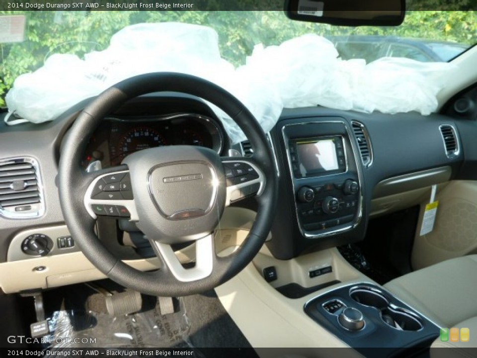 Black/Light Frost Beige Interior Dashboard for the 2014 Dodge Durango SXT AWD #85541660