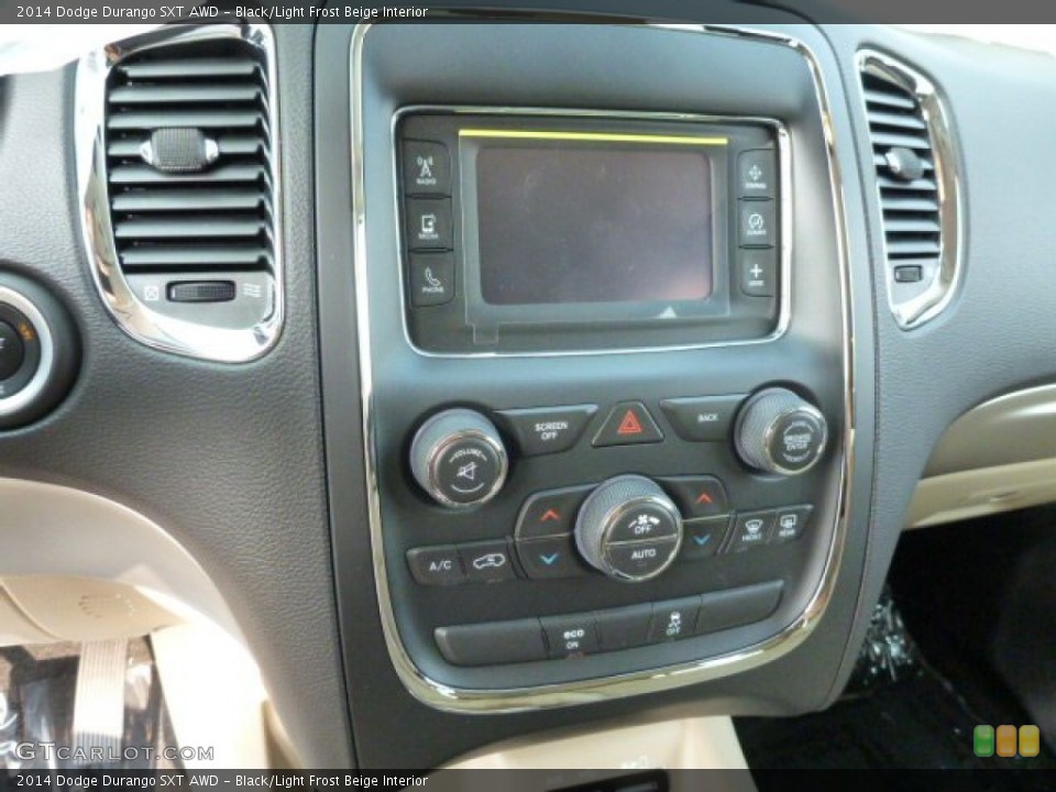 Black/Light Frost Beige Interior Controls for the 2014 Dodge Durango SXT AWD #85541813