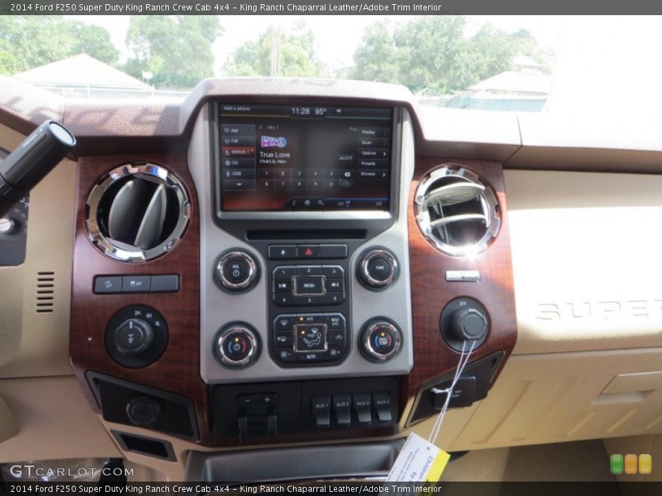 King Ranch Chaparral Leather/Adobe Trim Interior Controls for the 2014 Ford F250 Super Duty King Ranch Crew Cab 4x4 #85543565
