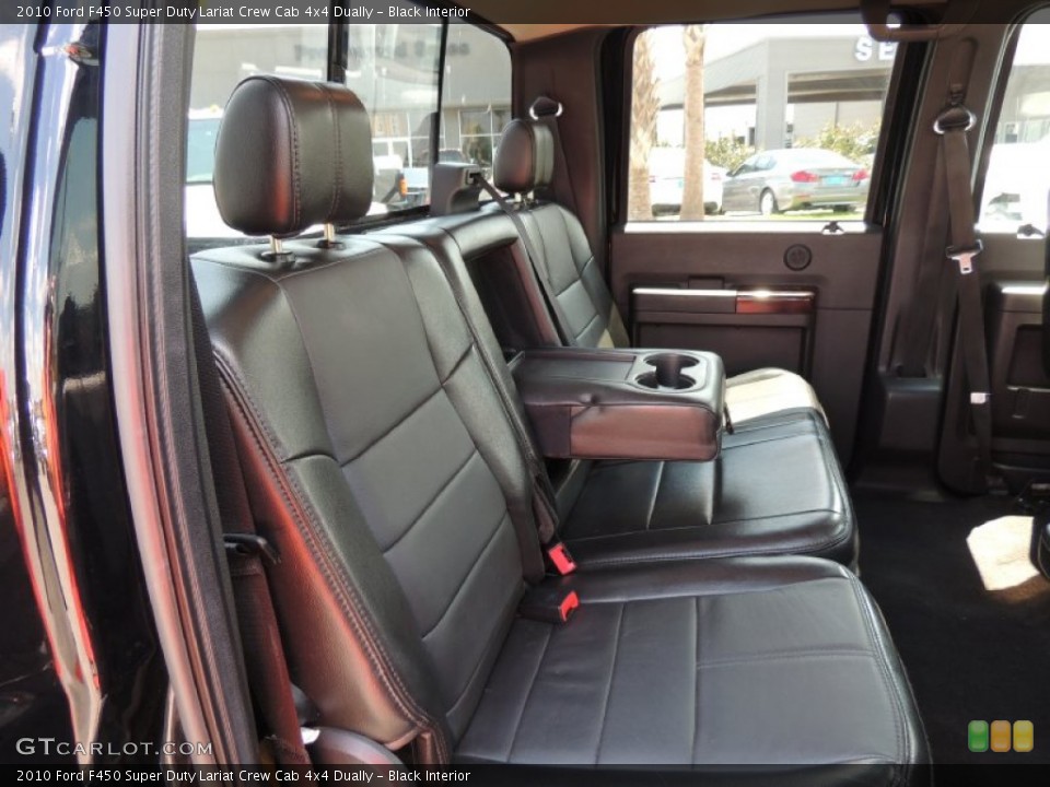 Black Interior Rear Seat for the 2010 Ford F450 Super Duty Lariat Crew Cab 4x4 Dually #85543952