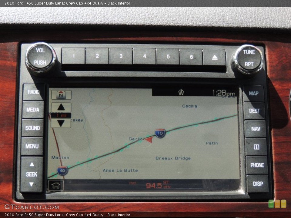 Black Interior Navigation for the 2010 Ford F450 Super Duty Lariat Crew Cab 4x4 Dually #85544222