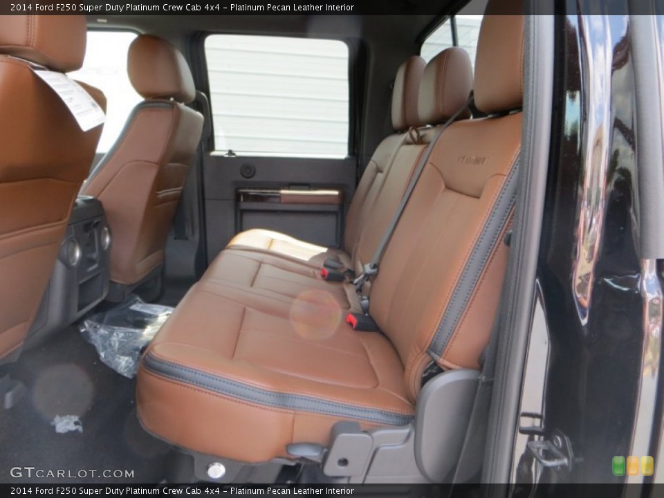 Platinum Pecan Leather Interior Rear Seat for the 2014 Ford F250 Super Duty Platinum Crew Cab 4x4 #85544231