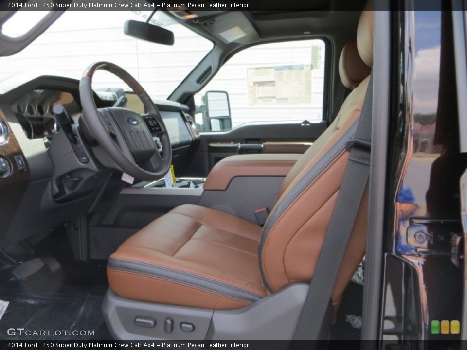 Platinum Pecan Leather Interior Photo for the 2014 Ford F250 Super Duty Platinum Crew Cab 4x4 #85544273