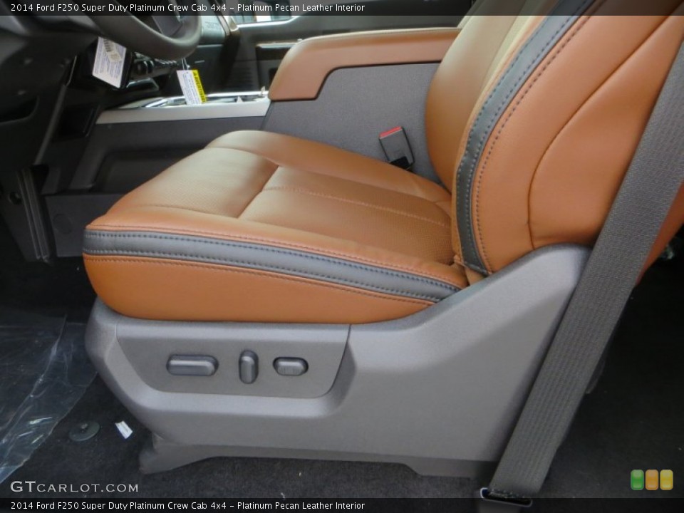 Platinum Pecan Leather Interior Front Seat for the 2014 Ford F250 Super Duty Platinum Crew Cab 4x4 #85544300